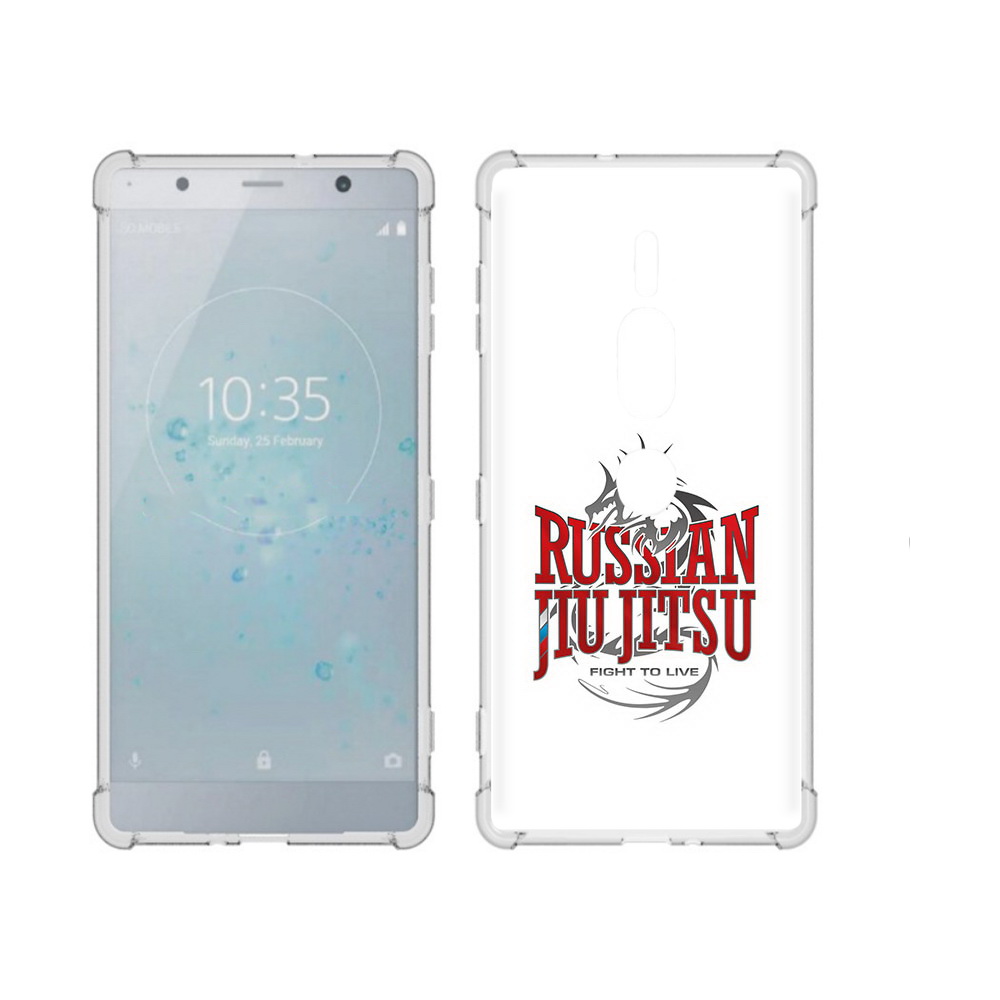 

Чехол MyPads Tocco для Sony Xperia XZ2 Premium джиу джитсу, Прозрачный, Tocco