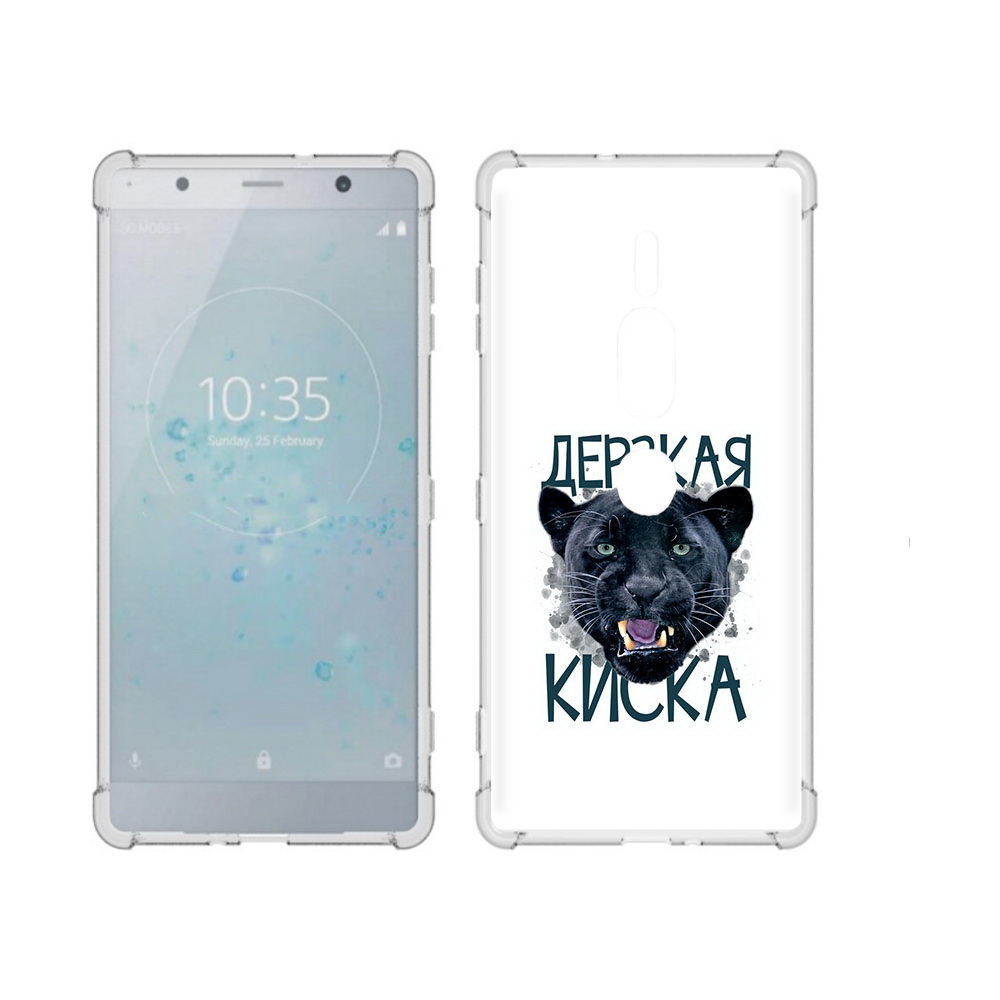 

Чехол MyPads Tocco для Sony Xperia XZ2 Premium дерзкая киска, Прозрачный, Tocco