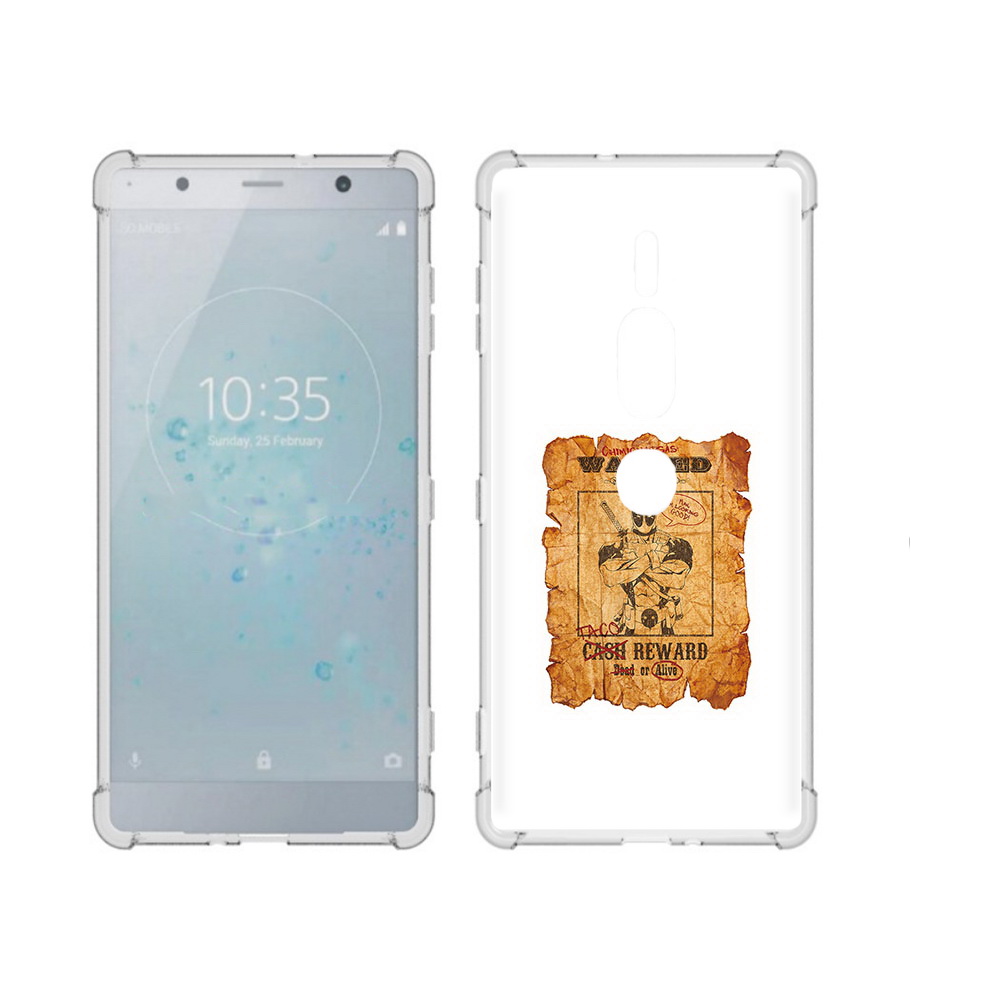 

Чехол MyPads Tocco для Sony Xperia XZ2 Premium дедпул, Прозрачный, Tocco