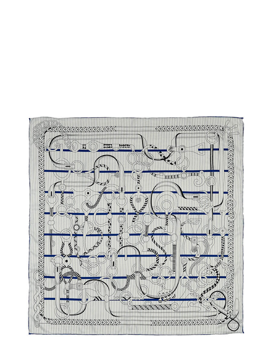 Платок женский Vitacci CI170 синий, 140х140 см