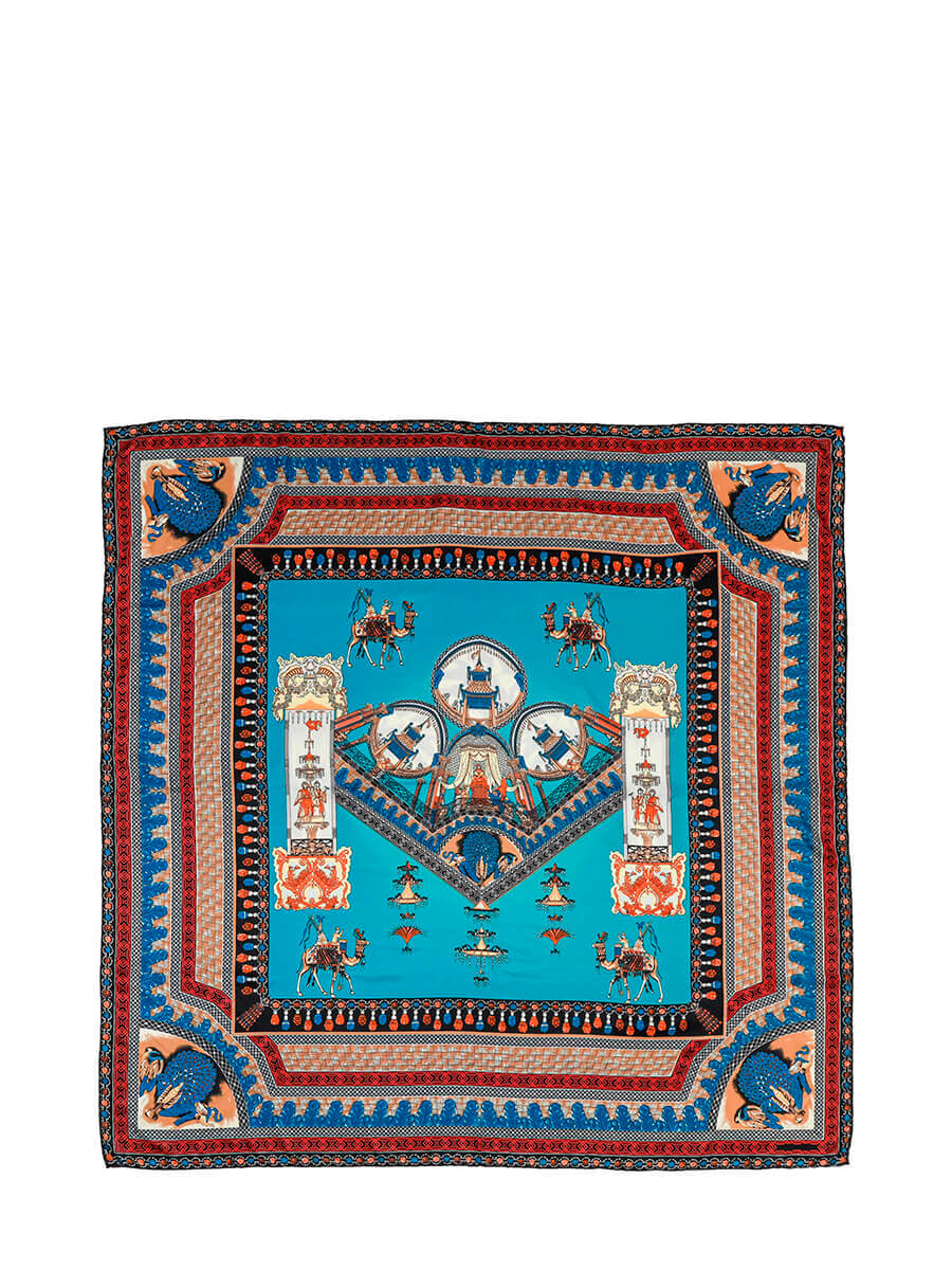 

Платок женский Vitacci CI132 синий, 140х140 см, Разноцветный, CI132