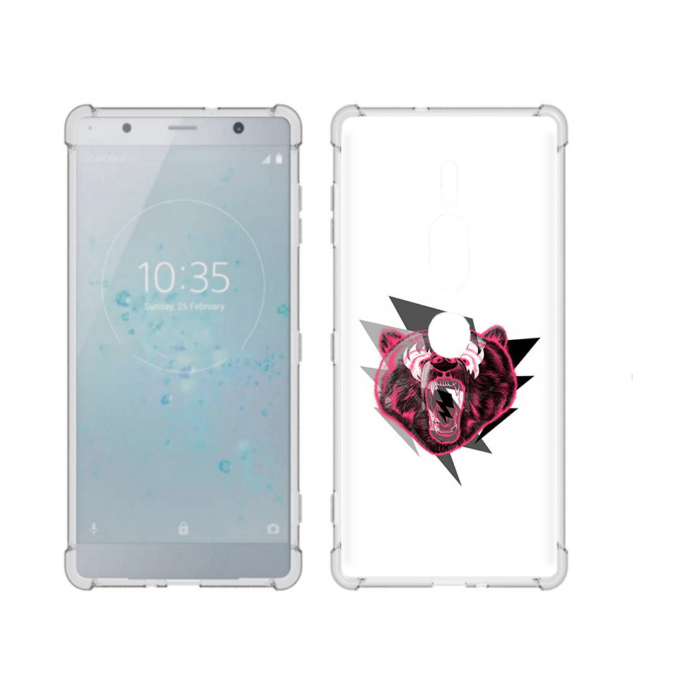 

Чехол MyPads Tocco для Sony Xperia XZ2 Premium грозовой медведь, Прозрачный, Tocco