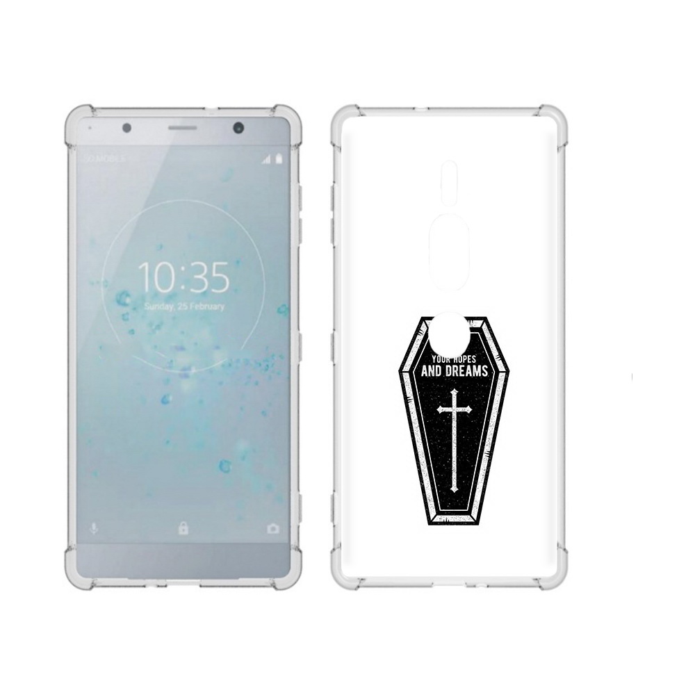 

Чехол MyPads Tocco для Sony Xperia XZ2 Premium гроб с мечтами, Прозрачный, Tocco