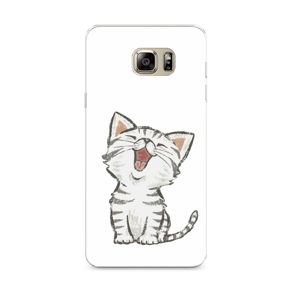 

Чехол Awog на Samsung Galaxy Note 5 / Самсунг Note 5 "Котенок рисованный", Серый;белый, 23550-1