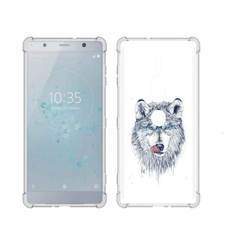 

Чехол MyPads Tocco для Sony Xperia XZ2 Premium голодгый волк, Прозрачный, Tocco