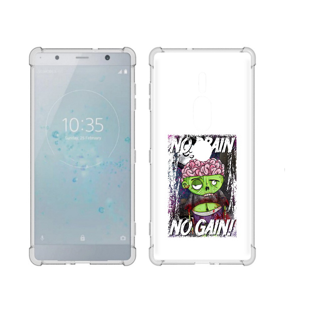 

Чехол MyPads Tocco для Sony Xperia XZ2 Premium глупый зомби, Прозрачный, Tocco