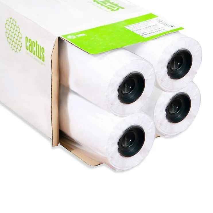 

Бумага Cactus CS-LFP90-1067457-4, 1067мм х 45.7м, 90г/м2, универсальная, белый, 4 рулона