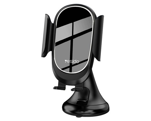 фото Yesido c52 acrylic mirror panel car phone holder black на приборную панель/стекло nobrand