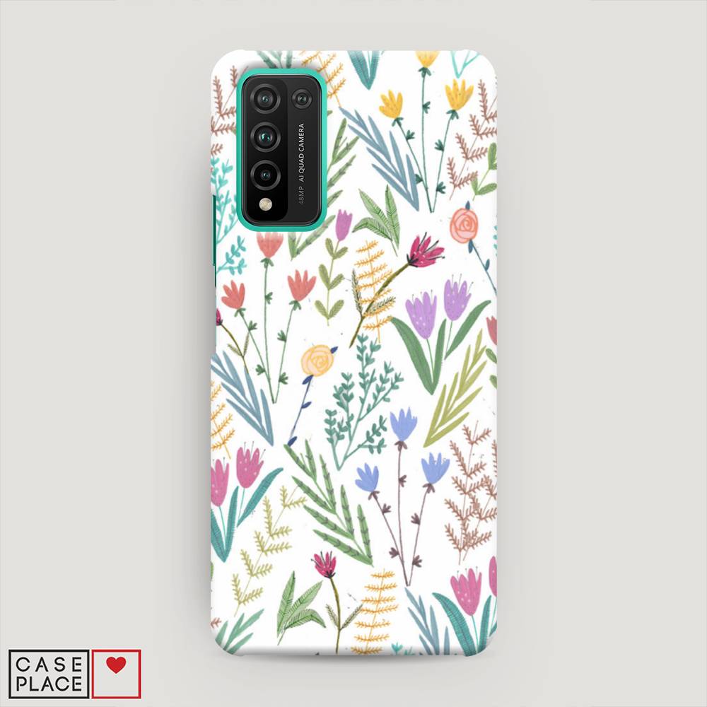 

Чехол Awog "Полевые цветы рисунок" для Honor 10X Lite, 6104620-6