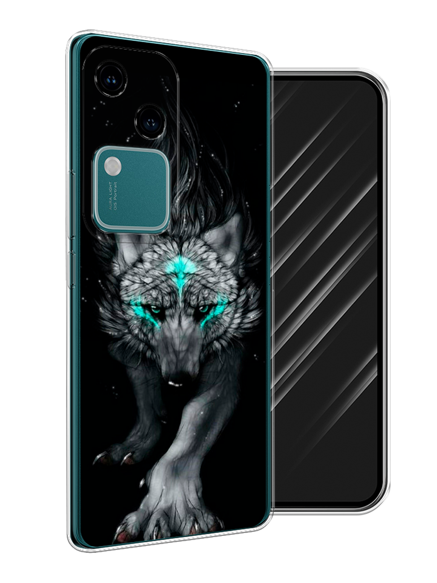 

Чехол Awog на Vivo V30/S18 "Волшебный волк", Черный;серый, 2610150-1