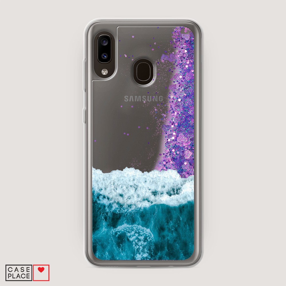 

Жидкий чехол с блестками "Морская пучина" на Samsung Galaxy A30, 27592-1