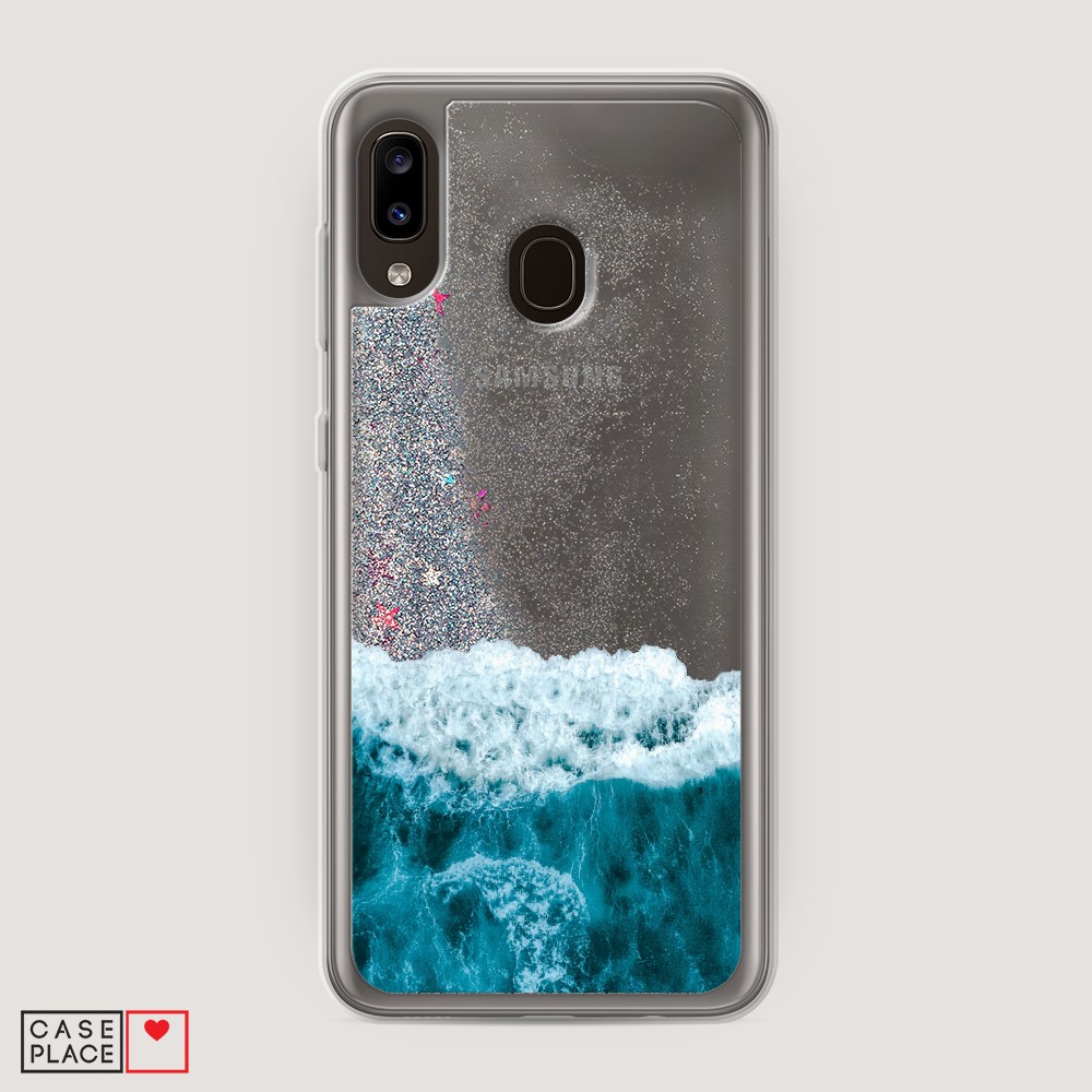 

Жидкий чехол с блестками "Морская пучина" на Samsung Galaxy A30, 27591-1