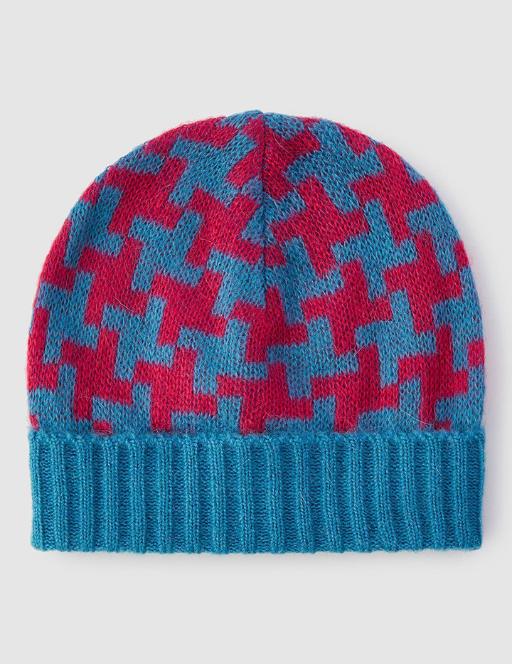 

Шапка бини женская United Colors of Benetton 21A_1042E0136_76R голубая, one size