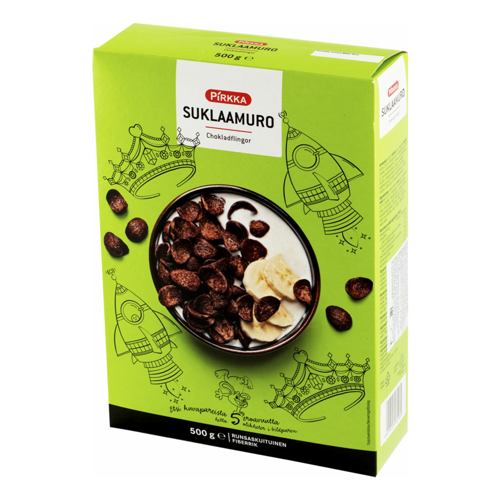 

Хлопья Pirkka со вкусом шоколада 500 г