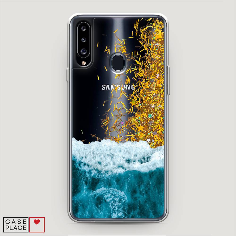 

Жидкий чехол с блестками "Морская пучина" на Samsung Galaxy A20s, 2100890-1