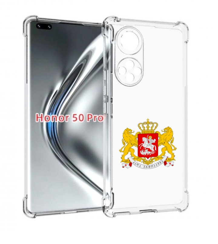 

Чехол бампер MyPads герб-грузии для Honor 50 Pro/Nova 9 P, Прозрачный, Tocco