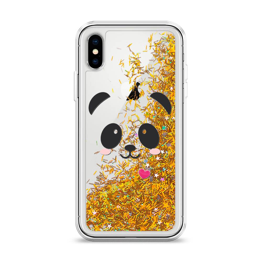 

Чехол Awog на Apple iPhone X (10) / Айфон X (10) "Влюбленный панда контур", 11090-1