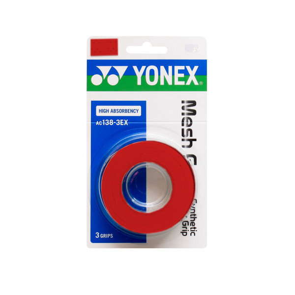 Обмотка для ручки ракетки Yonex Overgrip AC138EX Mesh Grap x3, Red