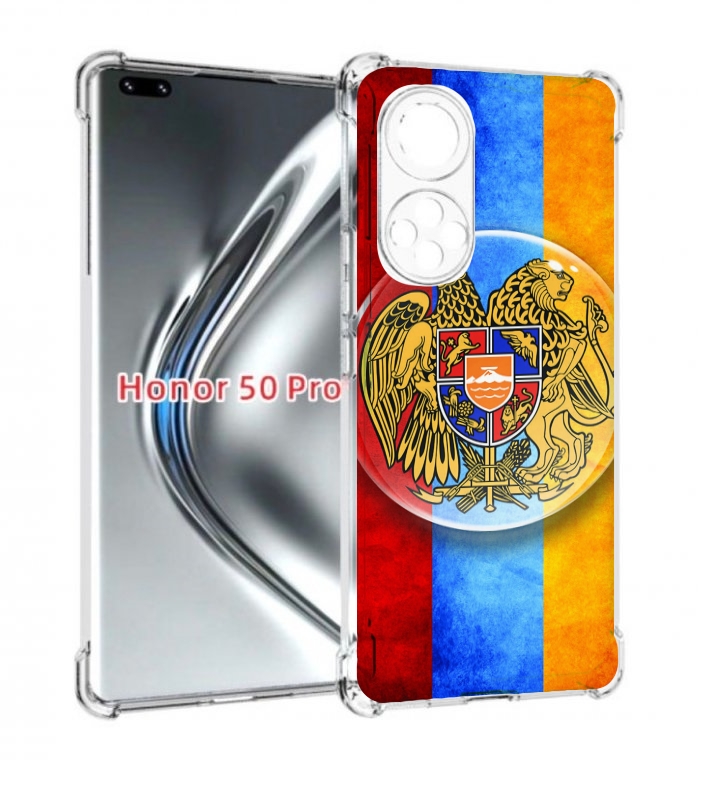 

Чехол бампер MyPads герб флаг армении для Honor 50 Pro/No, Прозрачный, Tocco