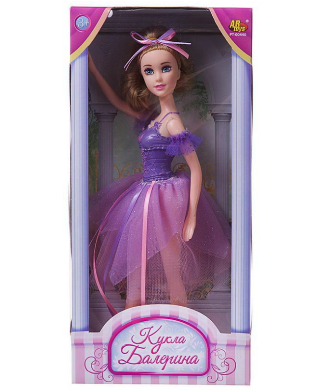 Купить Кукла ABtoys Балерина 30 см в фиолетовой юбке PT-00440/w5,