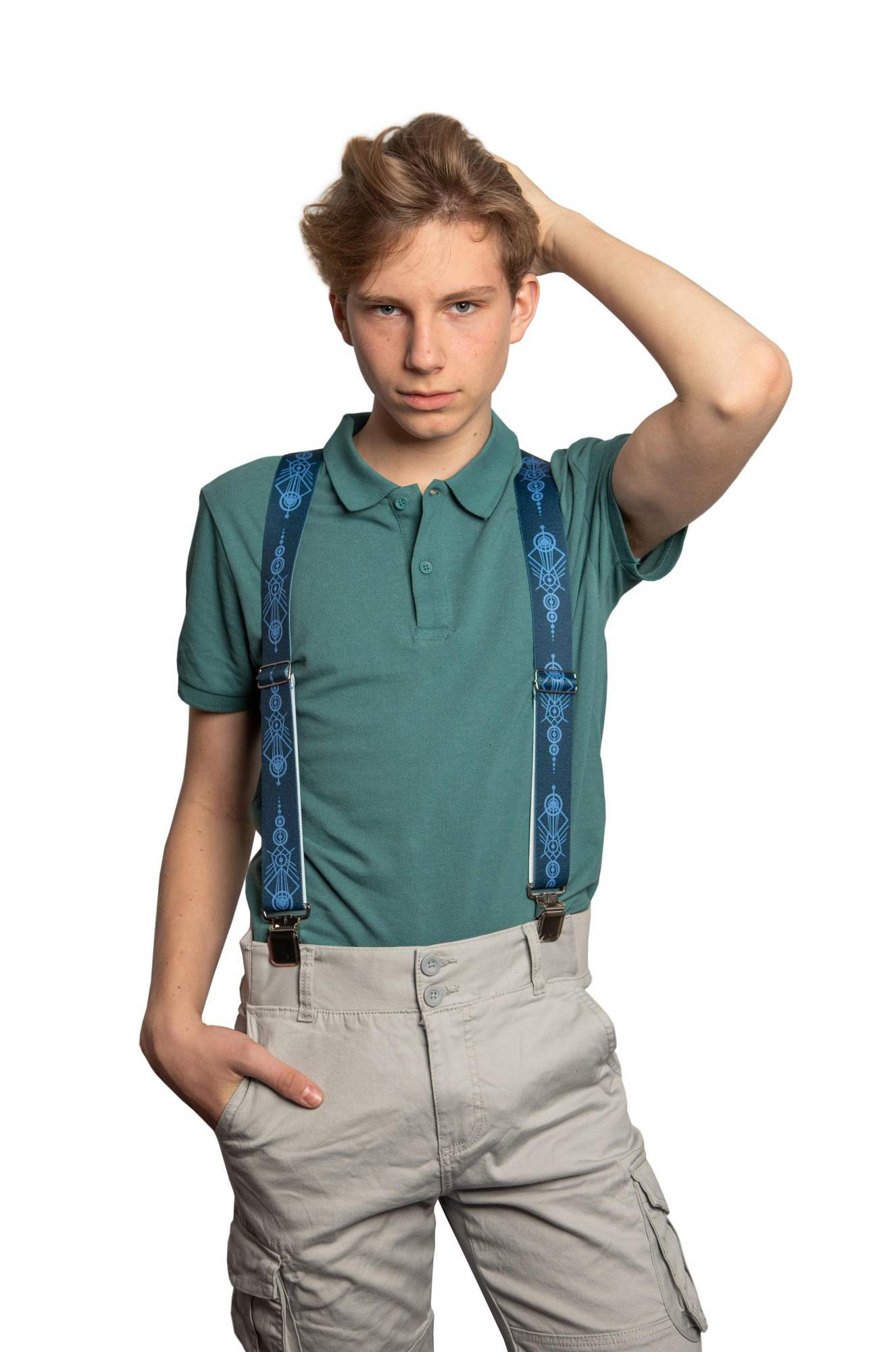 

Подтяжки мужские Stilmark 33 синие, Синий, 33