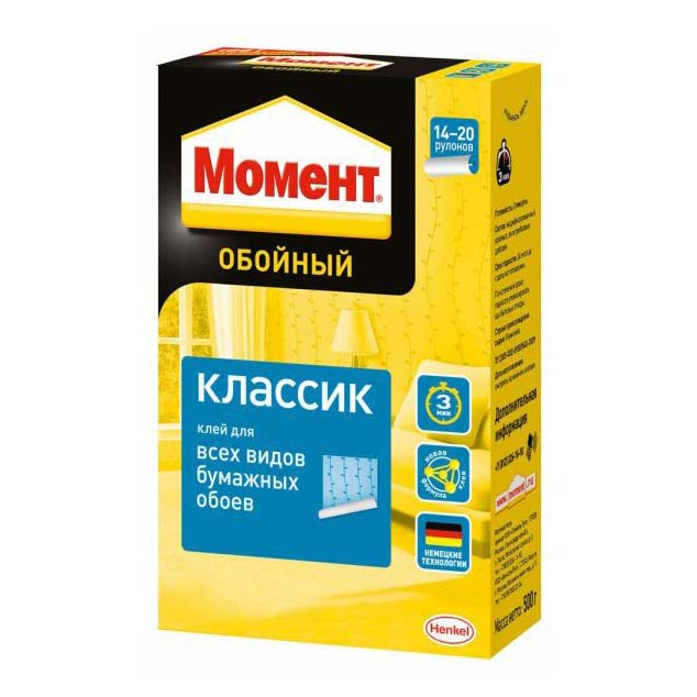 фото Клей момент обойный классик 500 г