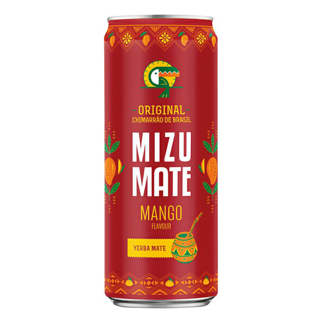 Газированный напиток Vitamizu Yerba Mate Манго слабогазированный 0,33 л