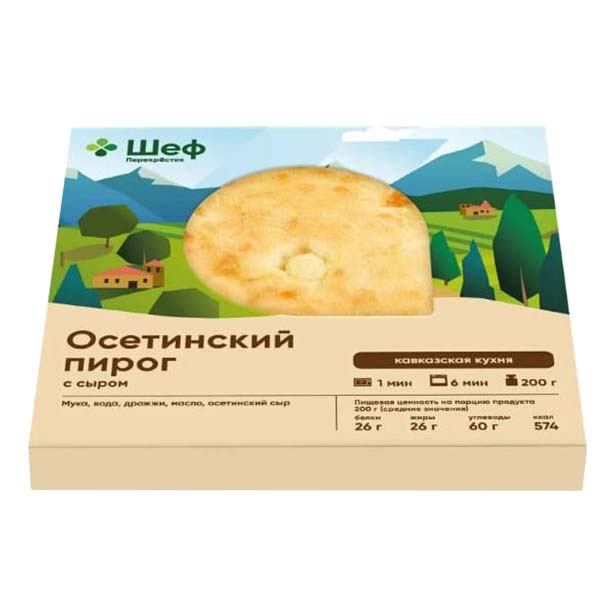 Пирог Шеф Перекресток Осетинский с сыром 200 г 200₽