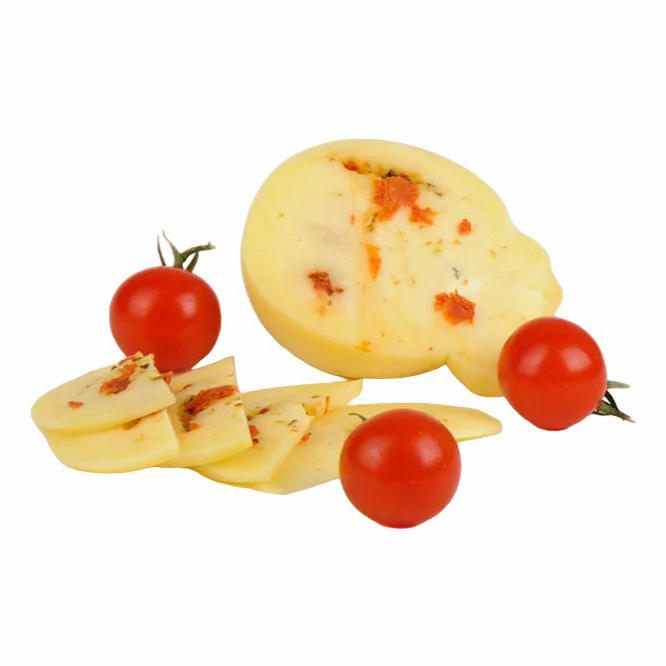 Сыр полутвердый Калужское Сыромолье Сырогожский узелок с томатом и травами 55% +-250 г