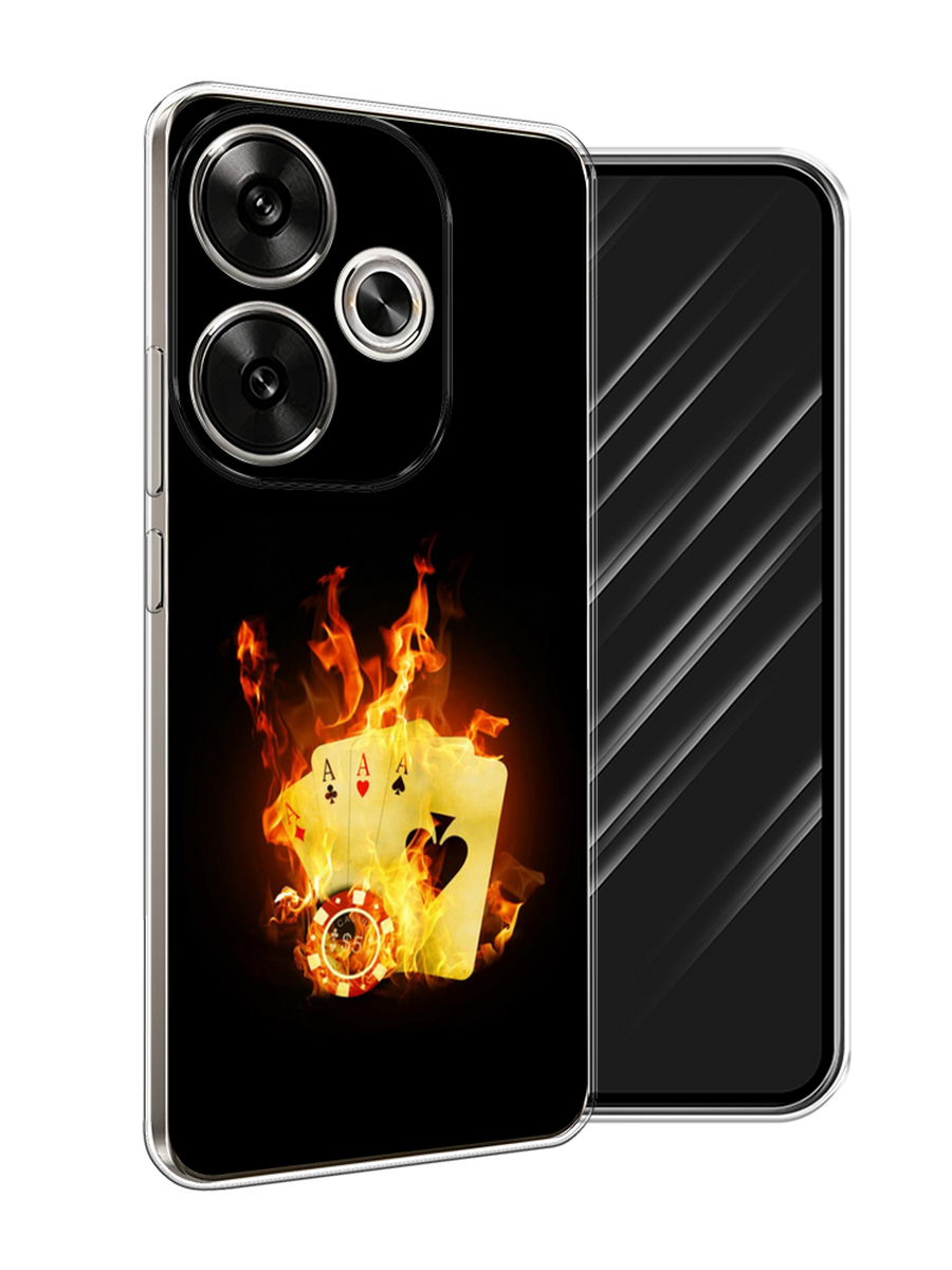 

Чехол Awog на Xiaomi Redmi Turbo 3 "Горящие карты", Черный;оранжевый, 322150-1