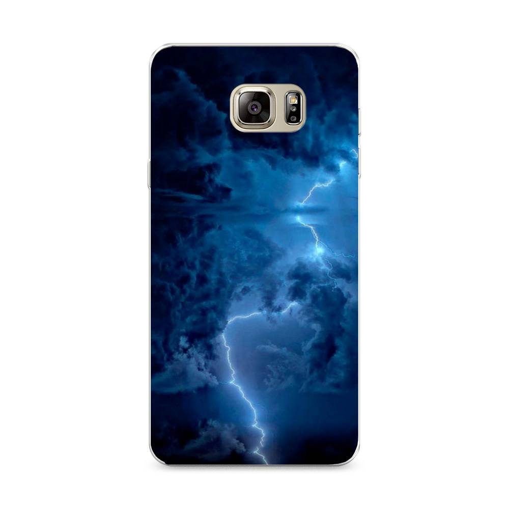 

Чехол Awog на Samsung Galaxy Note 5 / Самсунг Note 5 "Молния", Синий, 23550-4