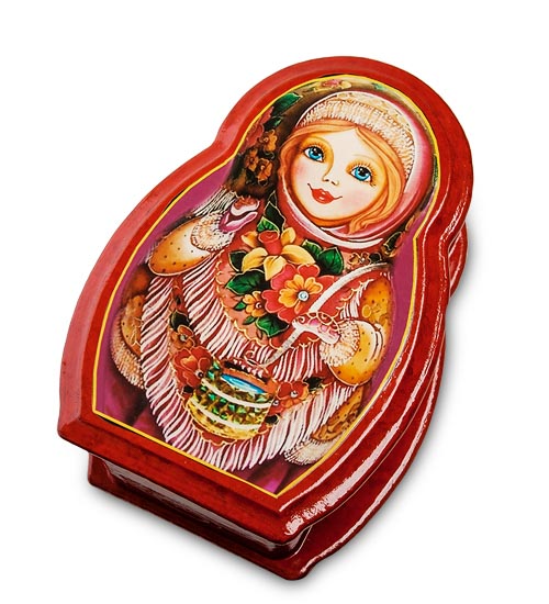 

Шкатулка в технике декупаж Матрешка (14х10х5) ШК-11/59-C (ручная работа) 113-708095