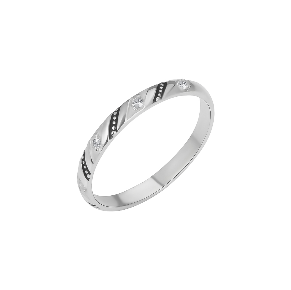 Кольцо из серебра р165 Вознесенский ювелирный завод Спаси и Сохрани фианит 1319₽