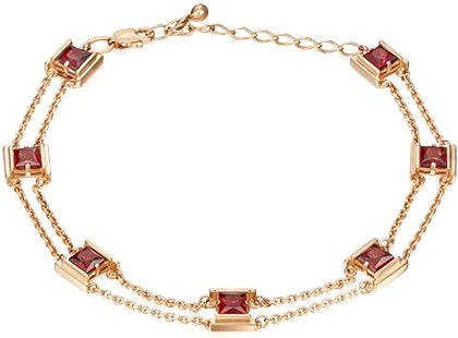 

Браслет из красного золота с гранатом р. 17 PLATINA jewelry 05-0635-00-204-1110-57, 05-0635-00-204-1110-57