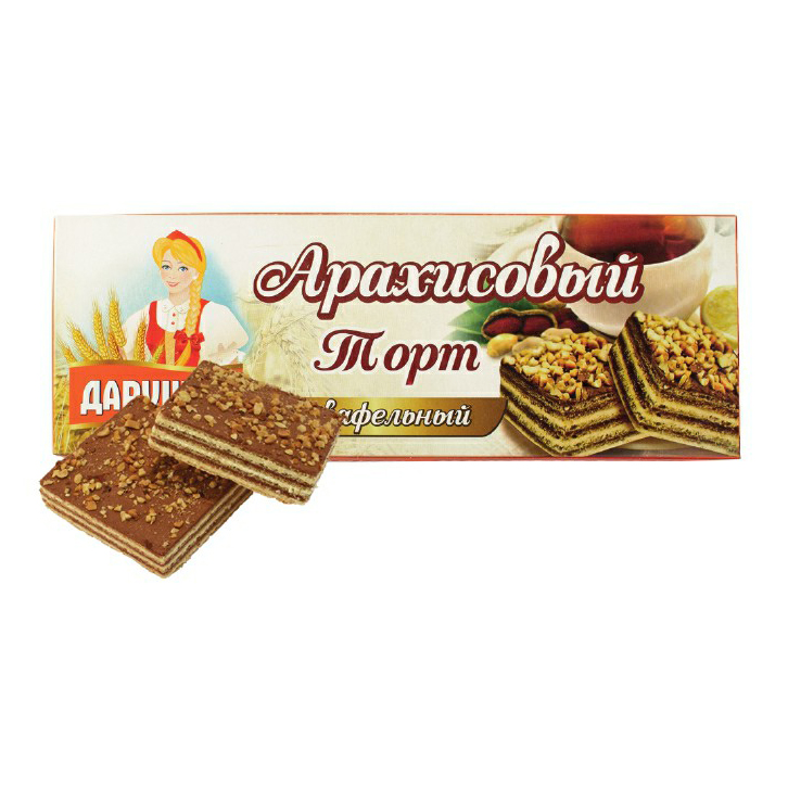 

Торт Дарушка Арахисовый вафельный 185 г
