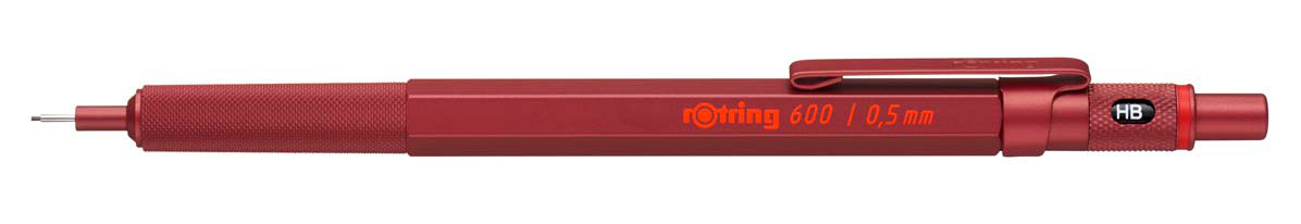 фото Карандаш механический rotring 600 2114264 0.5мм сталь корпус красный