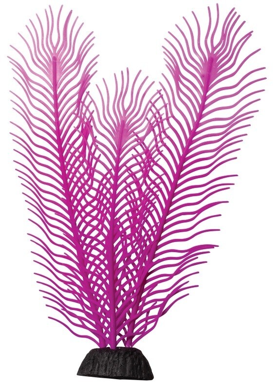Искусственное растение для аквариума Laguna, фиолетовый, силикон, пластик, 8x22 см