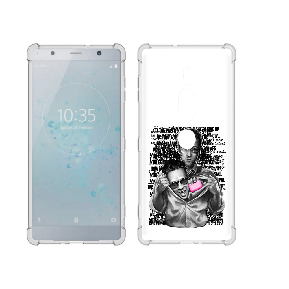 

Чехол MyPads Tocco для Sony Xperia XZ2 Premium бойцовский клуб, Прозрачный, Tocco