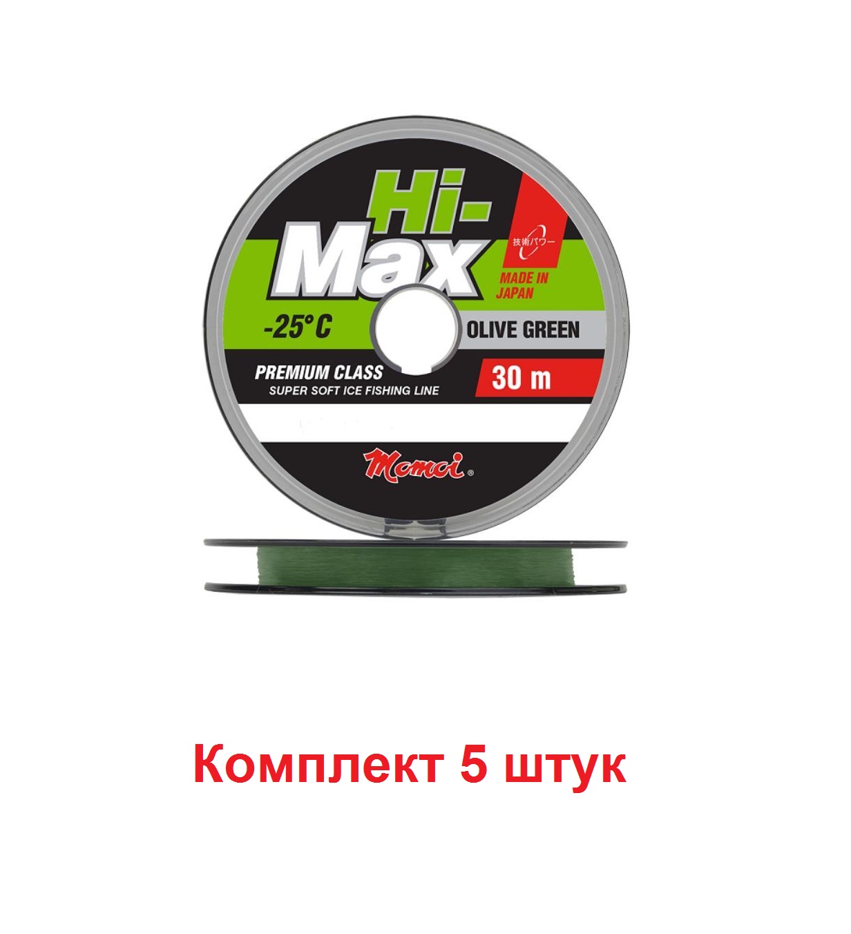 

Монофильная леска для рыбалки Momoi Hi-Max Sky Blue (5 / 0.18 / 3.5 / 5 / зеленый / olive, Hi-Max