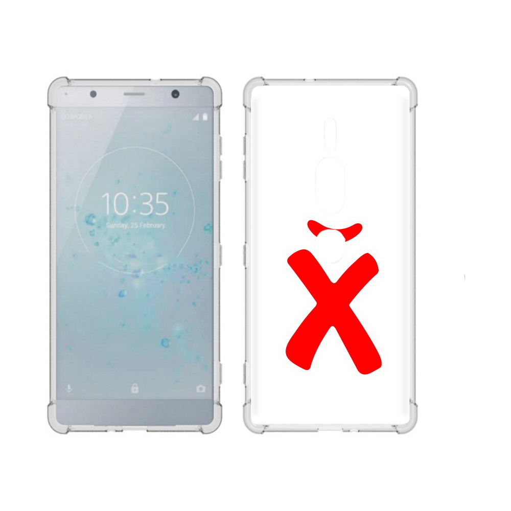 

Чехол MyPads Tocco для Sony Xperia XZ2 Premium абстракция буква х, Прозрачный, Tocco