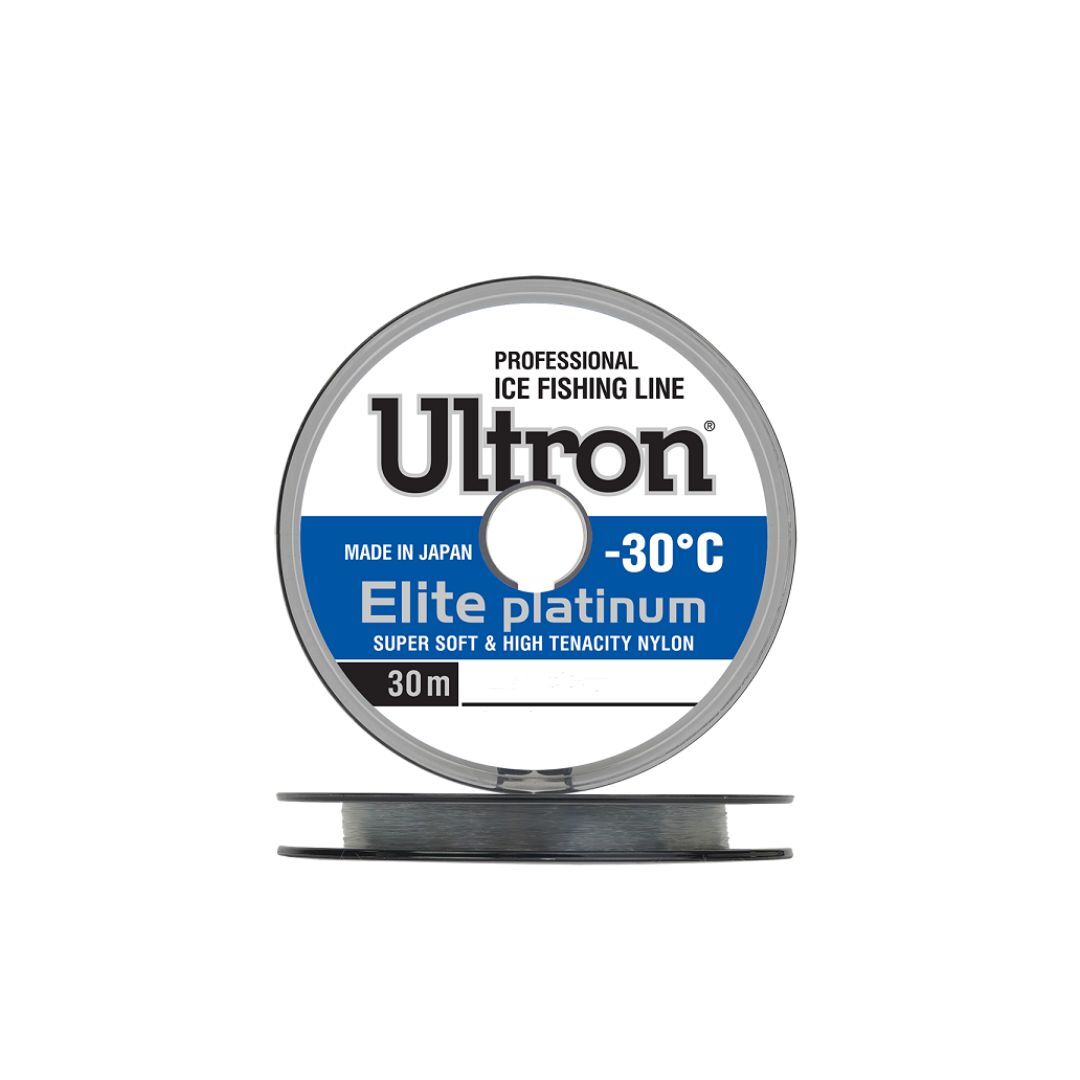 Монофильная леска для рыбалки ULTRON Elite Platinum (5 / 0.1 / 1.3 / 5 / silver (5 штук) /