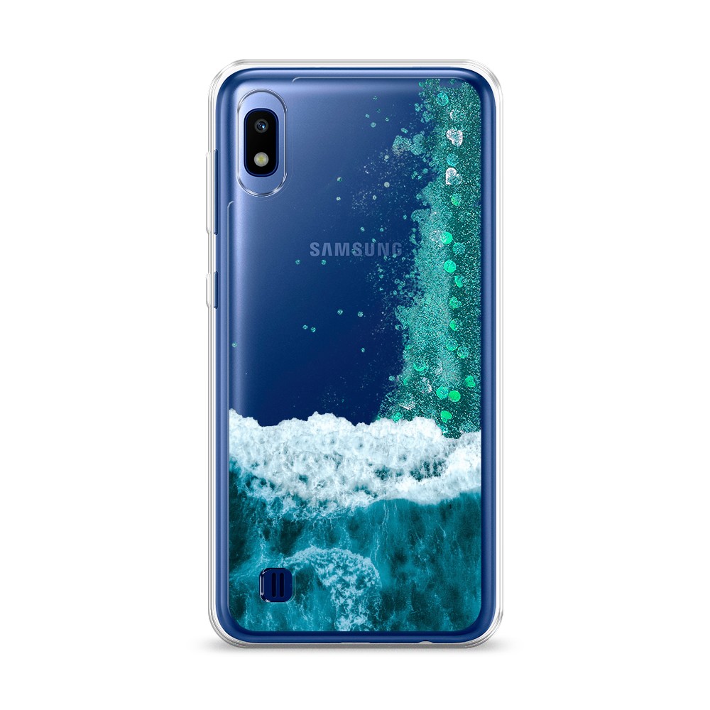 

Жидкий чехол с блестками "Морская пучина" на Samsung Galaxy A10