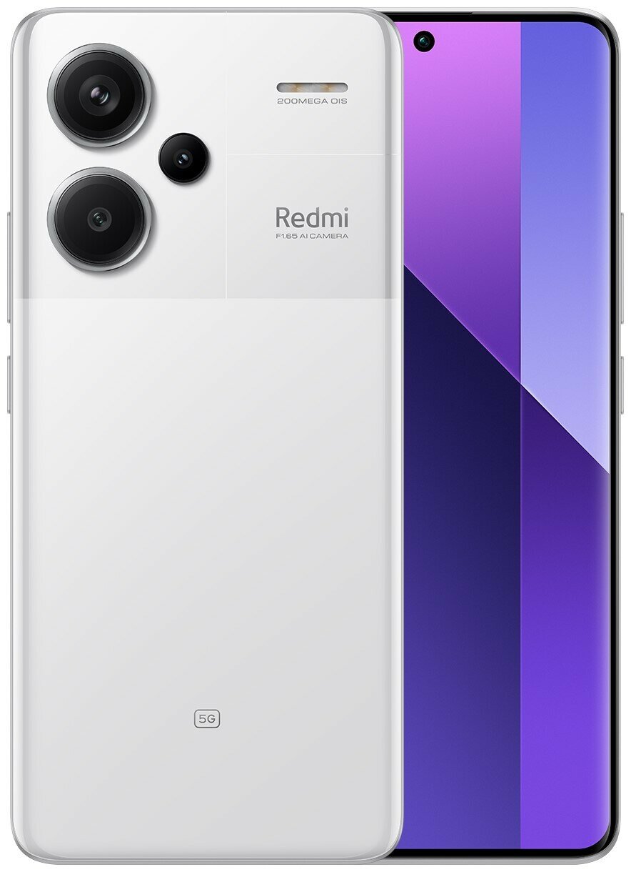 

Смартфон Redmi Note 13 Pro+ 12/512 ГБ Global, Dual: nano SIM + eSIM, moonlight white, Note 13 Pro+