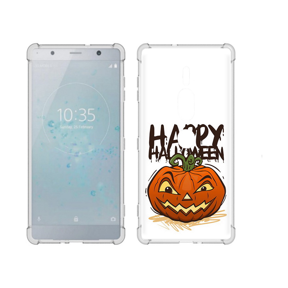 

Чехол MyPads Tocco для Sony Xperia XZ2 Premium Хэллоуин счастливый, Прозрачный, Tocco