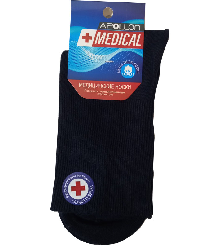 

Носки унисекс MEDICAL CC11001 черные 41-46, Черный, CC11001