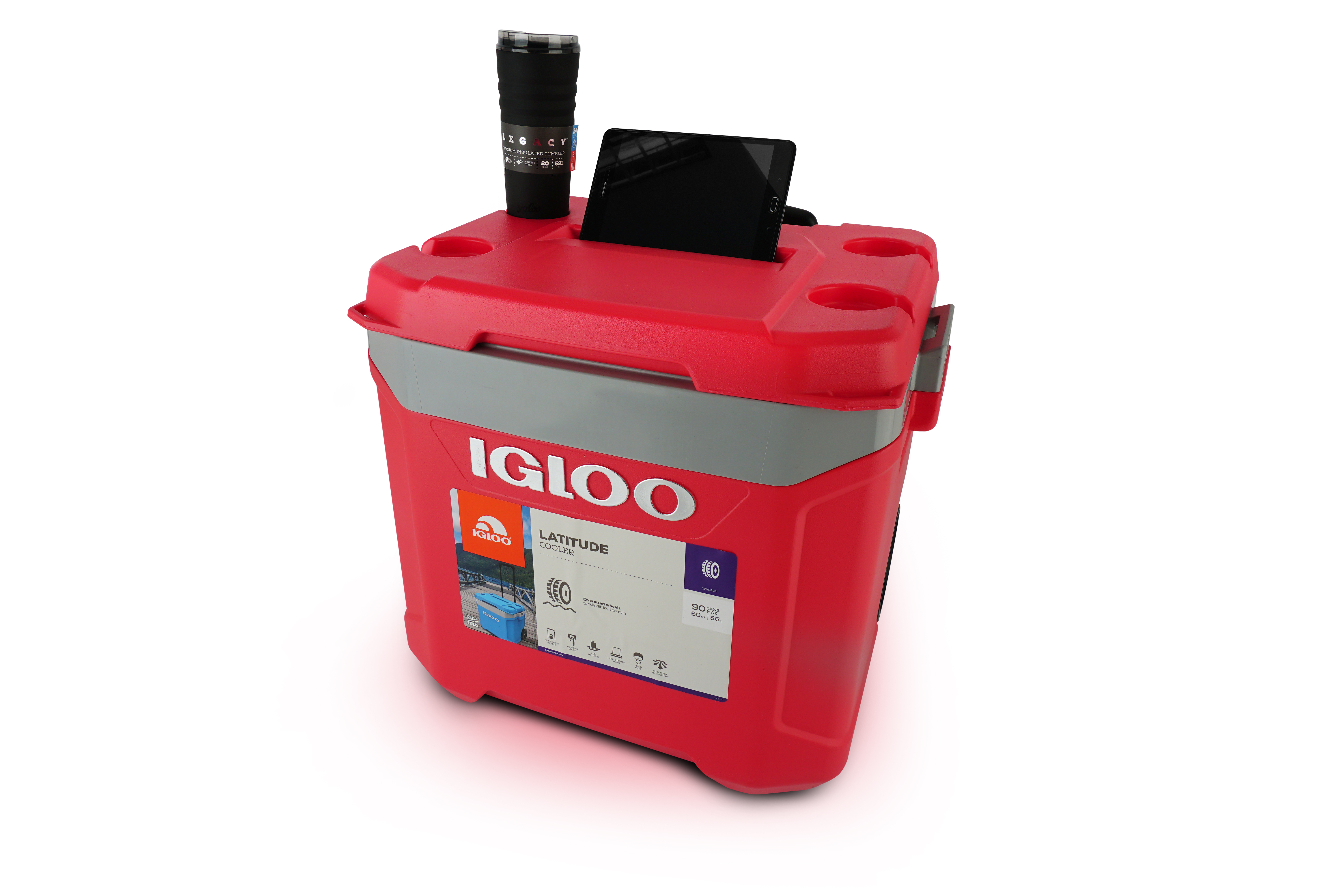 Термоконтейнер Igloo Latitude 60 Roller red