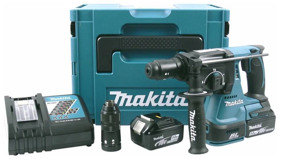 Аккумуляторный перфоратор Makita DHR243RTJ аккумуляторный перфоратор makita