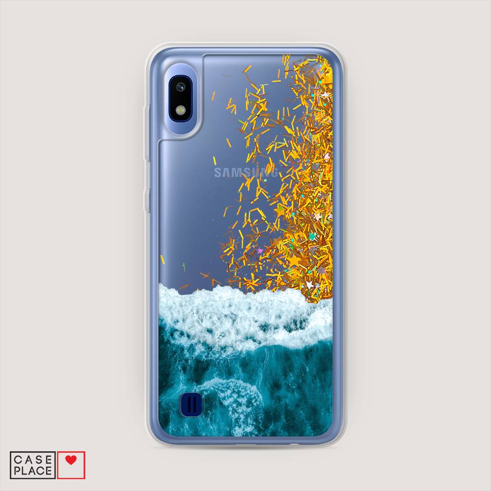 

Жидкий чехол с блестками "Морская пучина" на Samsung Galaxy A10, 27990-1