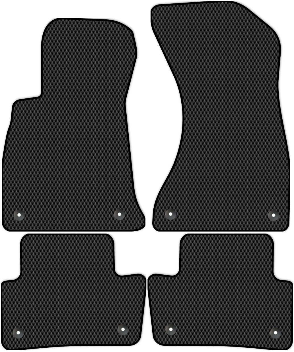 

Коврики ЭВА в салон для Audi A4 5 (8W5, 8W2) 2015 - Н.В., 4 шт. черный, 1228-S4Y-H