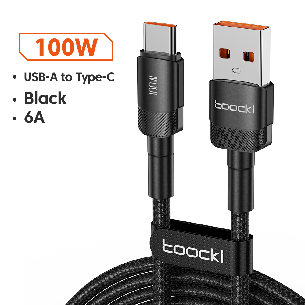 Кабель USB - Type-C, Toocki 100 Вт, 2 м